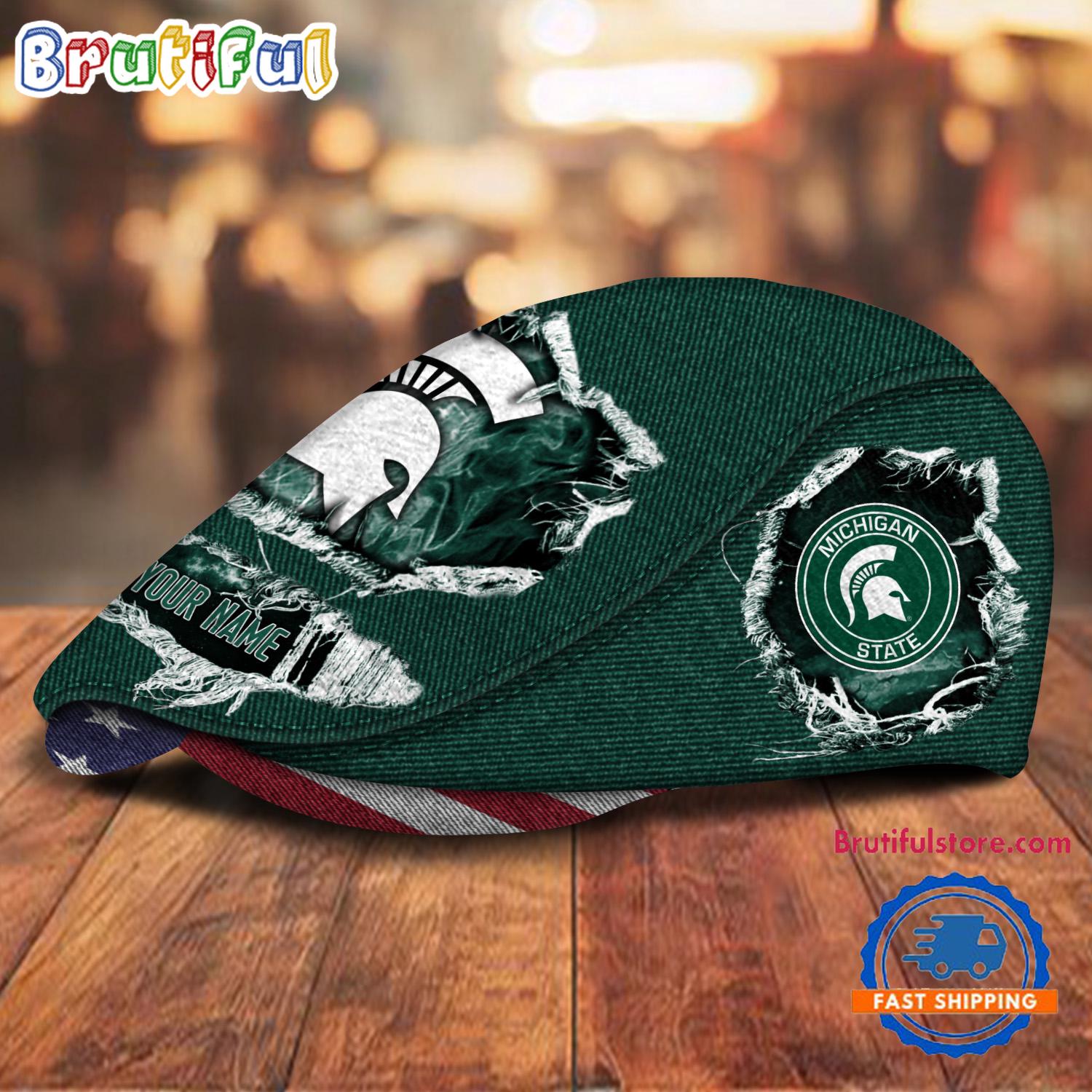 NCAA Michigan State Spartans Sport Team Design Jeff Cap