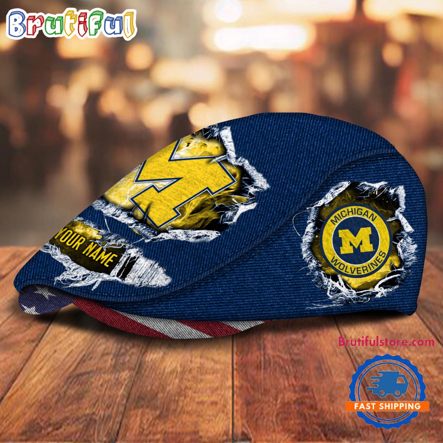 NCAA Michigan Wolverines Sport Team Design Jeff Cap