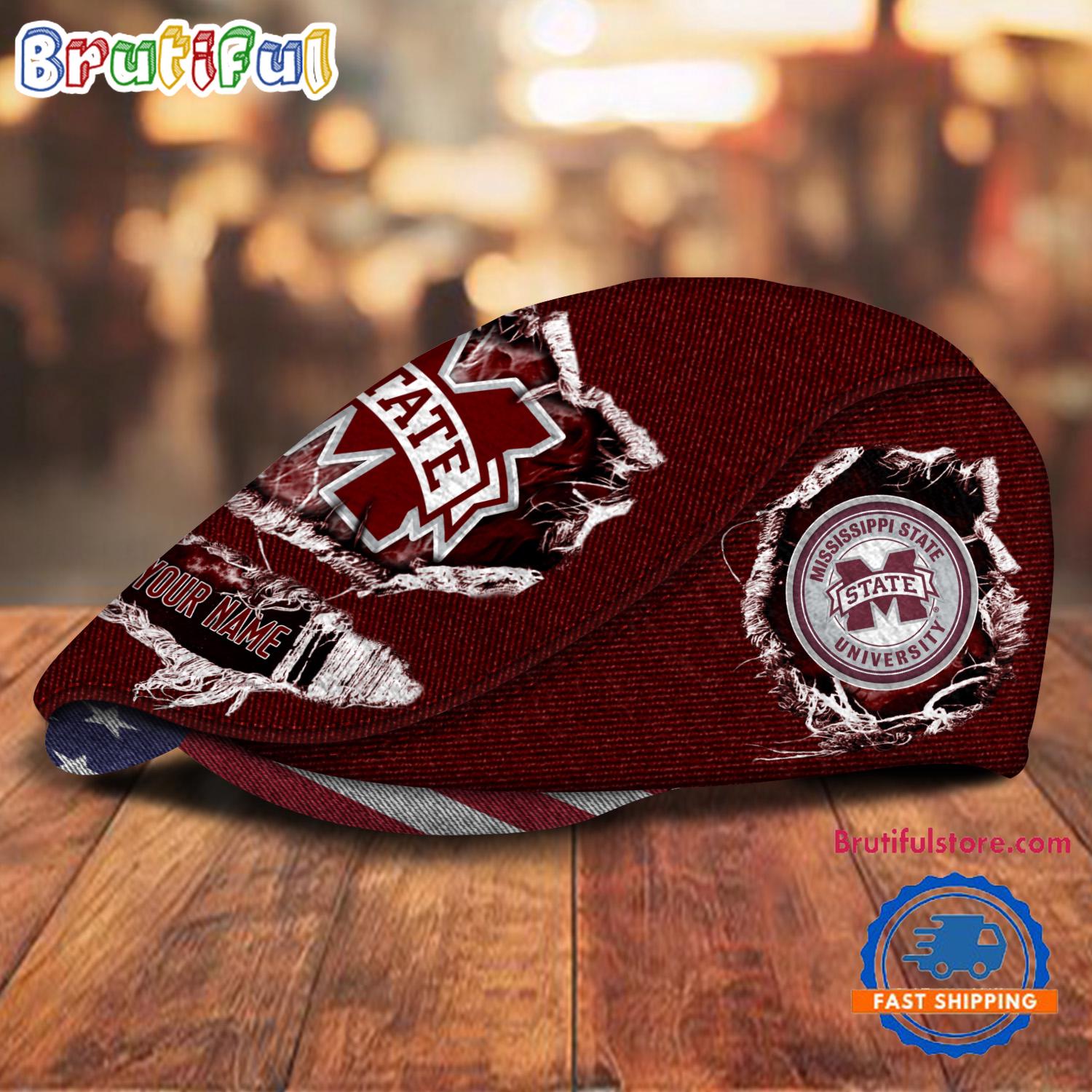 NCAA Mississippi State University Sport Team Design Jeff Cap