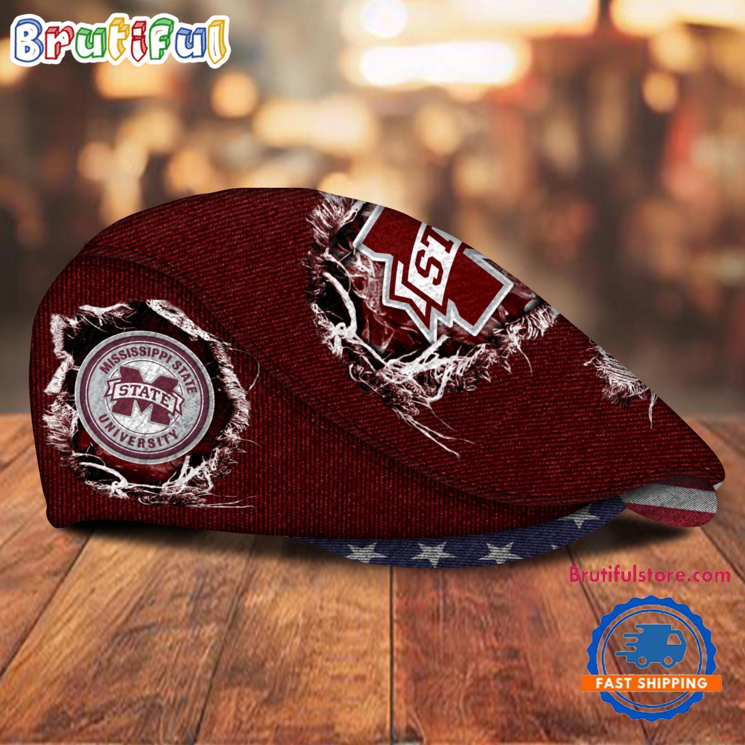 NCAA Mississippi State University Sport Team Design Jeff Cap