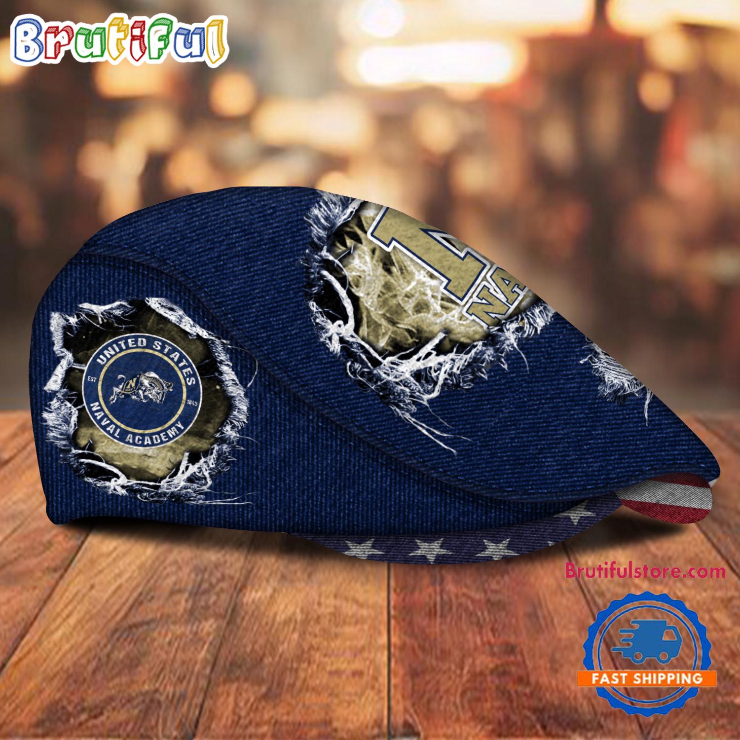 NCAA Navy Midshipmen Sport Team Design Jeff Cap