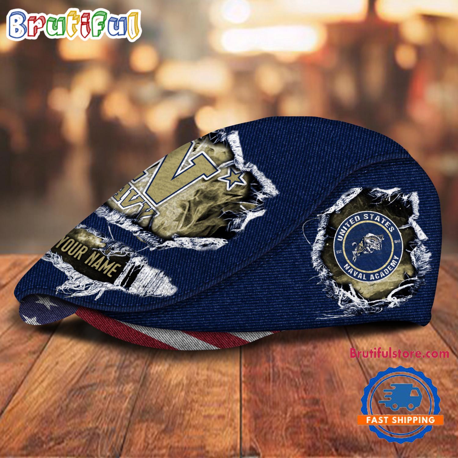 NCAA Navy Midshipmen Sport Team Design Jeff Cap