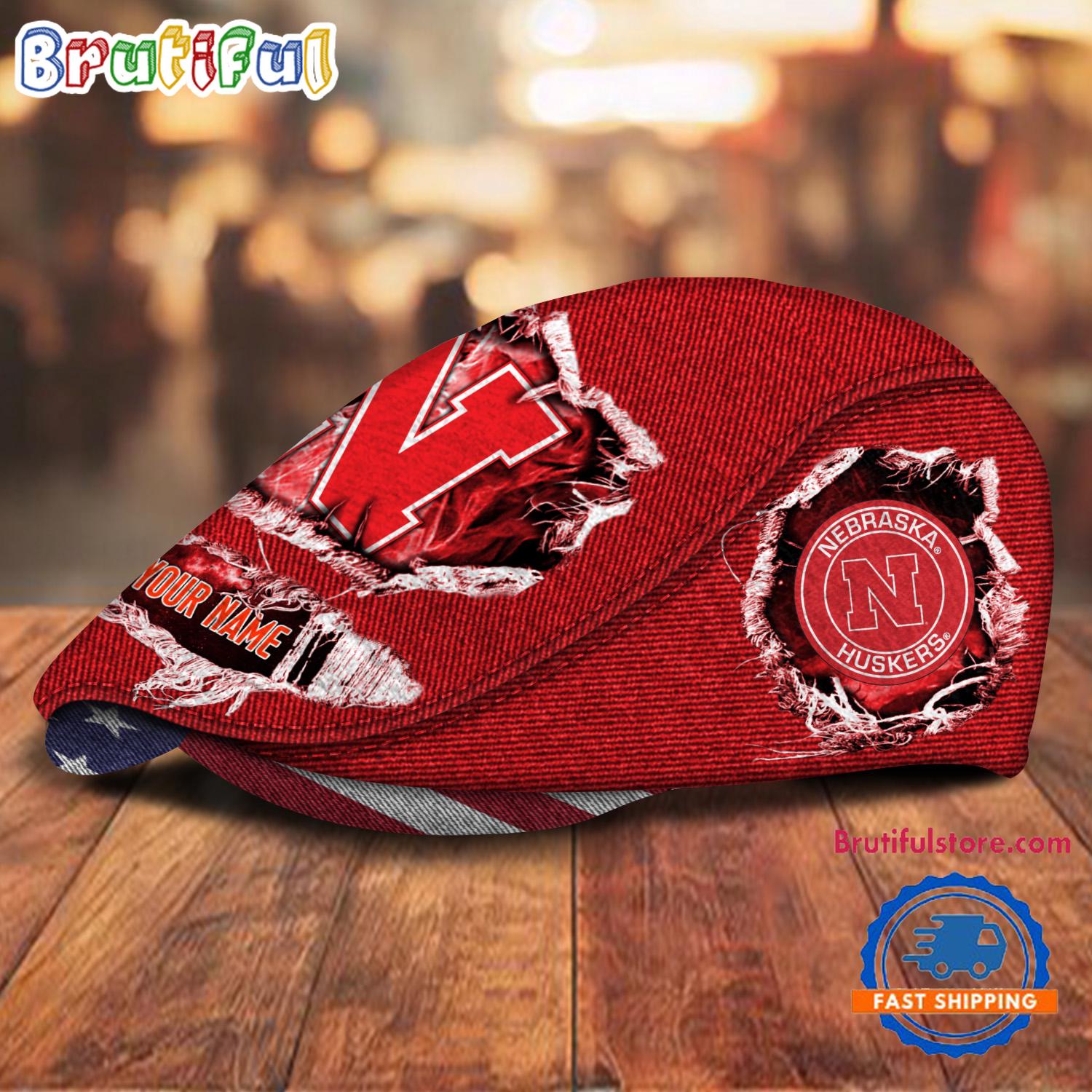 NCAA Nebraska Cornhuskers Sport Team Design Jeff Cap