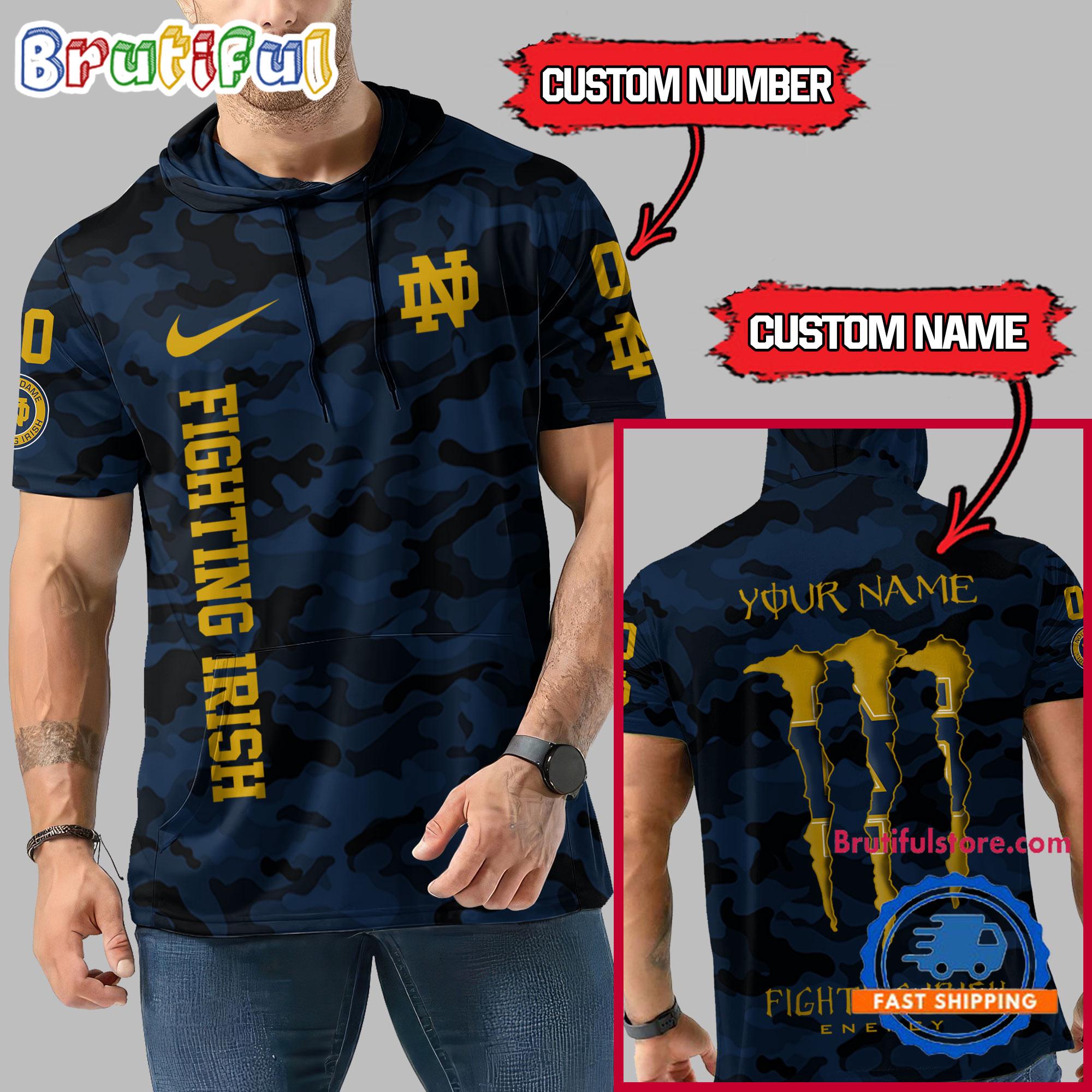 NCAA Notre Dame Fighting Irish Special Camo Sleeveless Hoodie Design