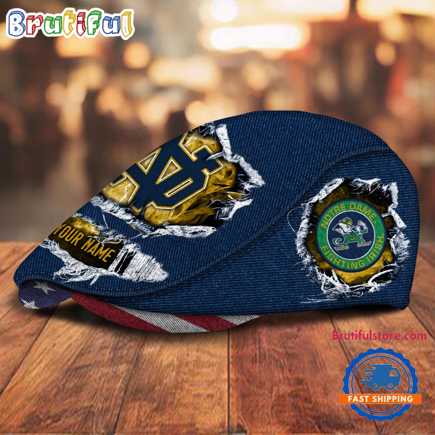 NCAA Notre Dame Fighting Irish Sport Team Design Jeff Cap