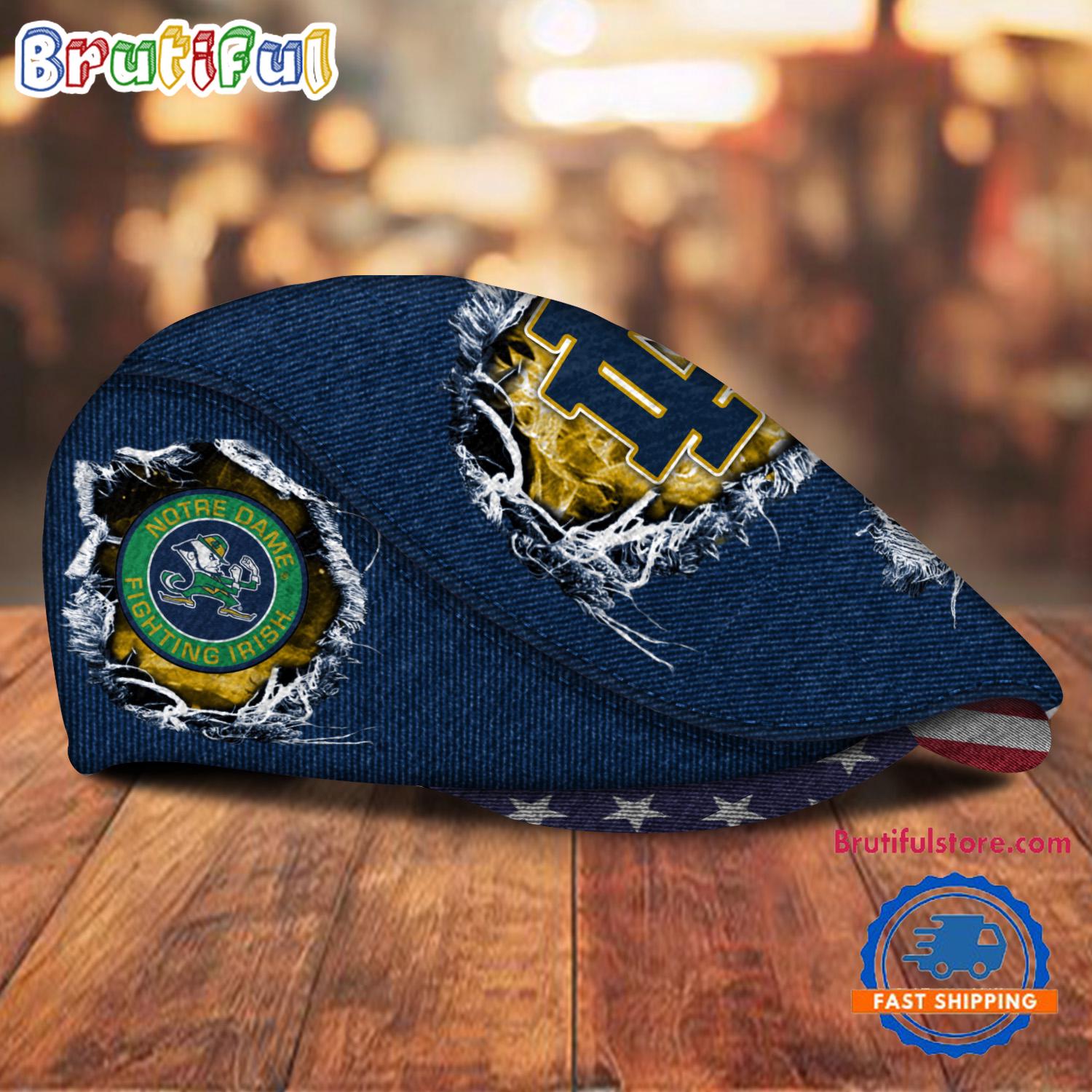 NCAA Notre Dame Fighting Irish Sport Team Design Jeff Cap