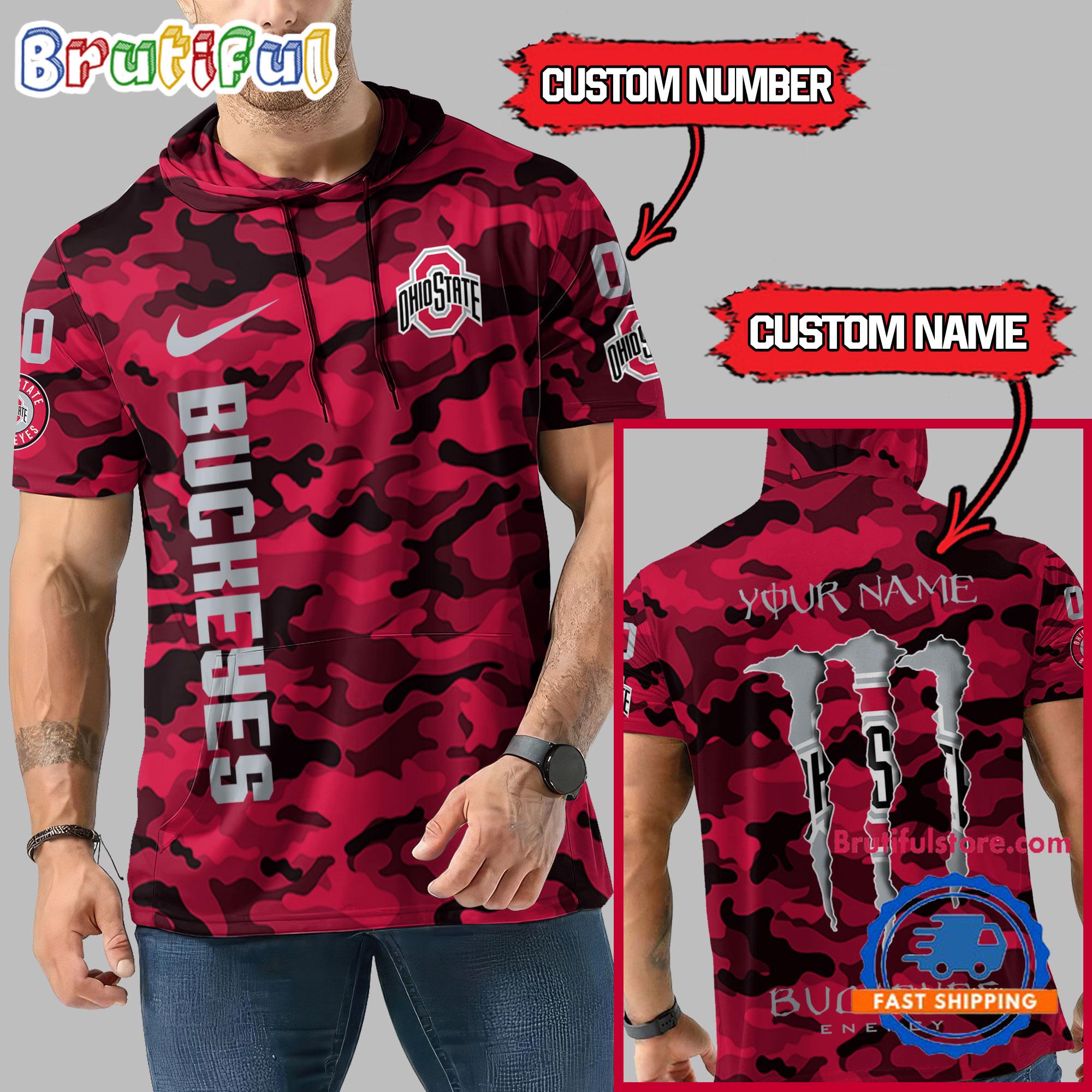 NCAA Ohio State Buckeyes Special Camo Sleeveless Hoodie Design