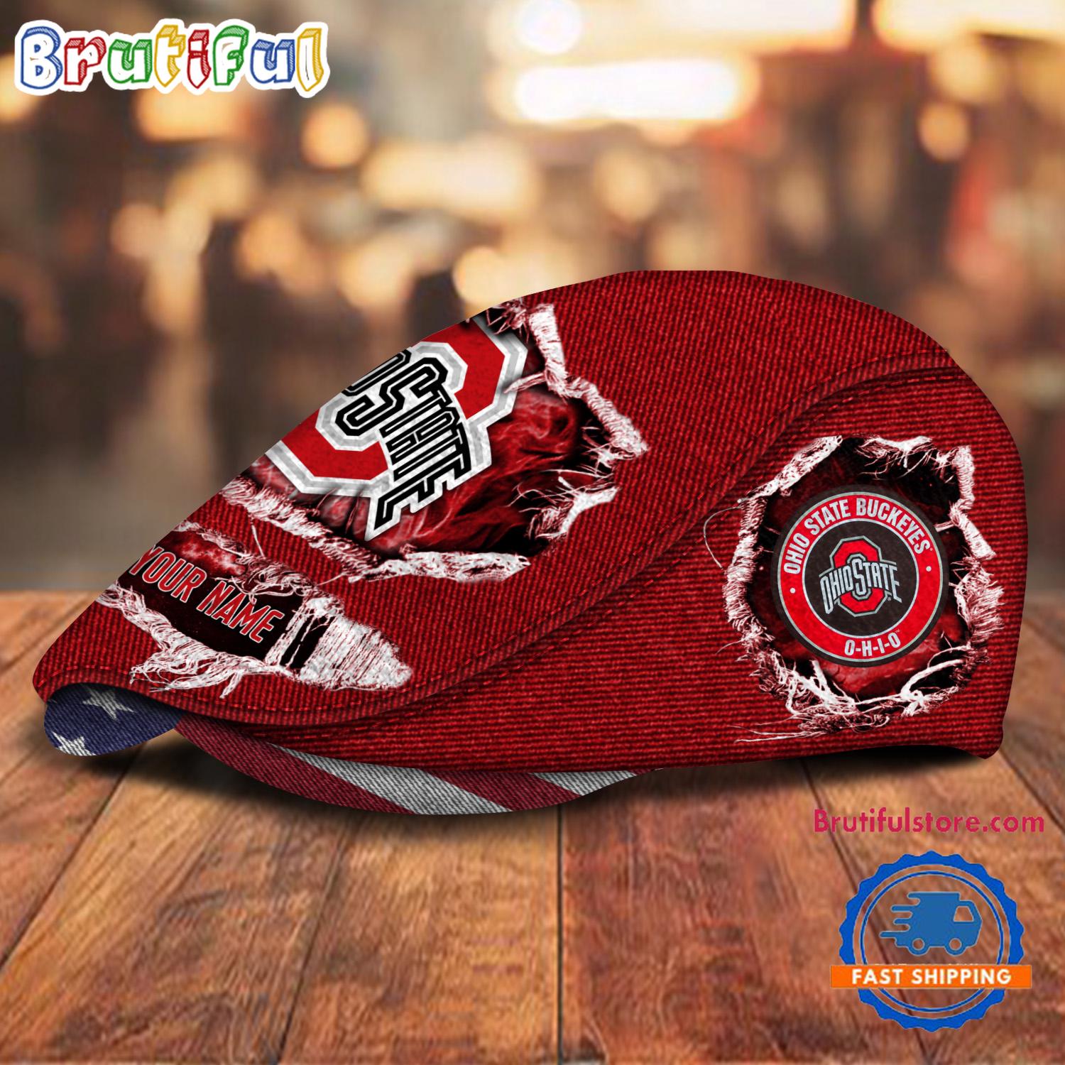 NCAA Ohio State Buckeyes Sport Team Design Jeff Cap