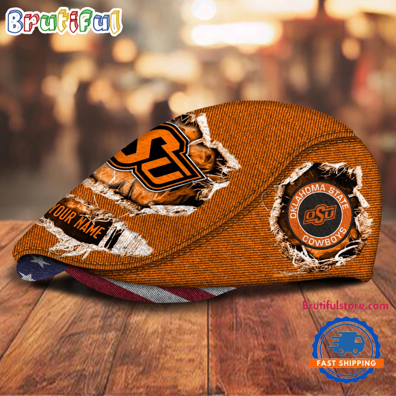 NCAA Oklahoma State Cowboys Sport Team Design Jeff Cap