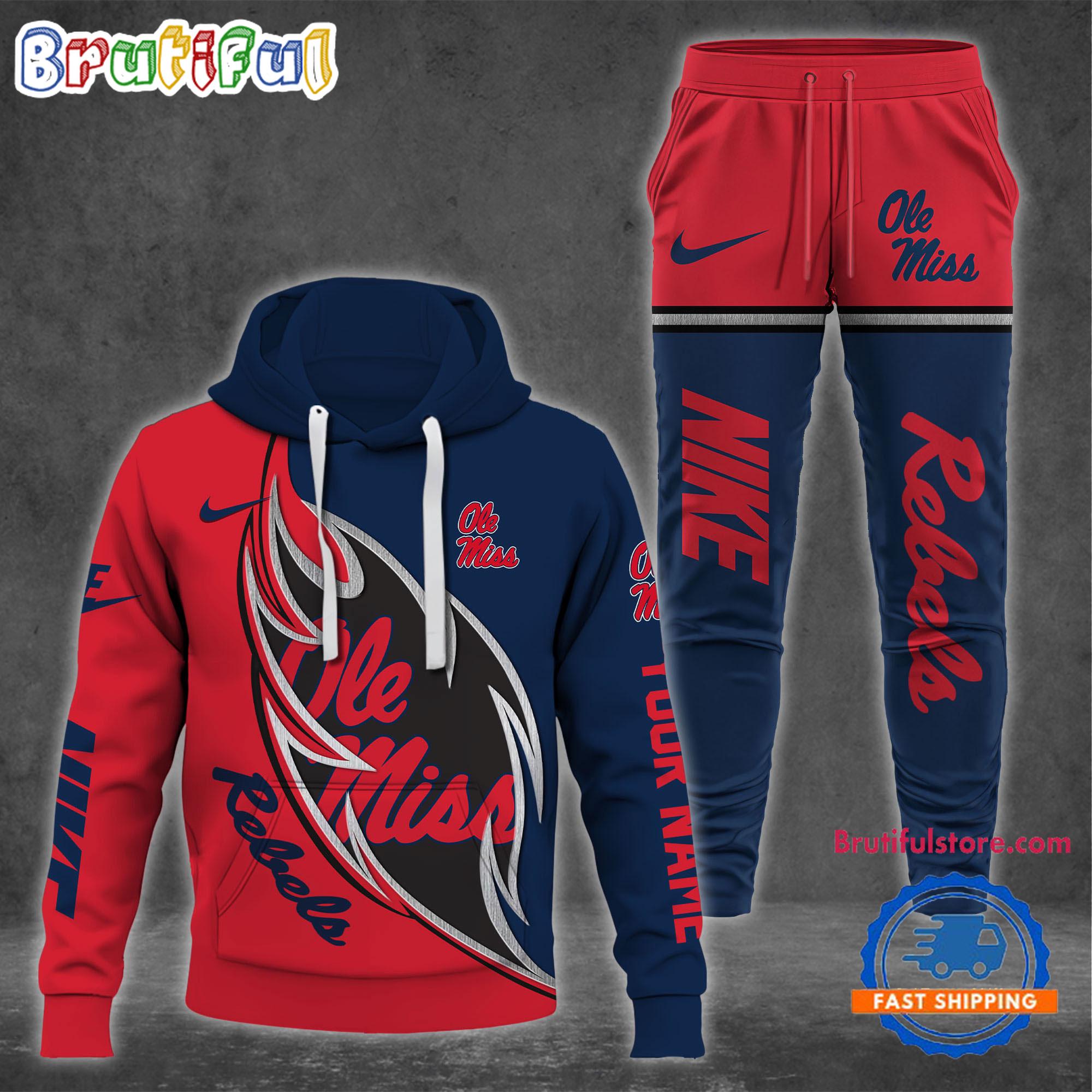 NCAA Ole Miss Rebels Special Sport Team Design Hoodie And Pants