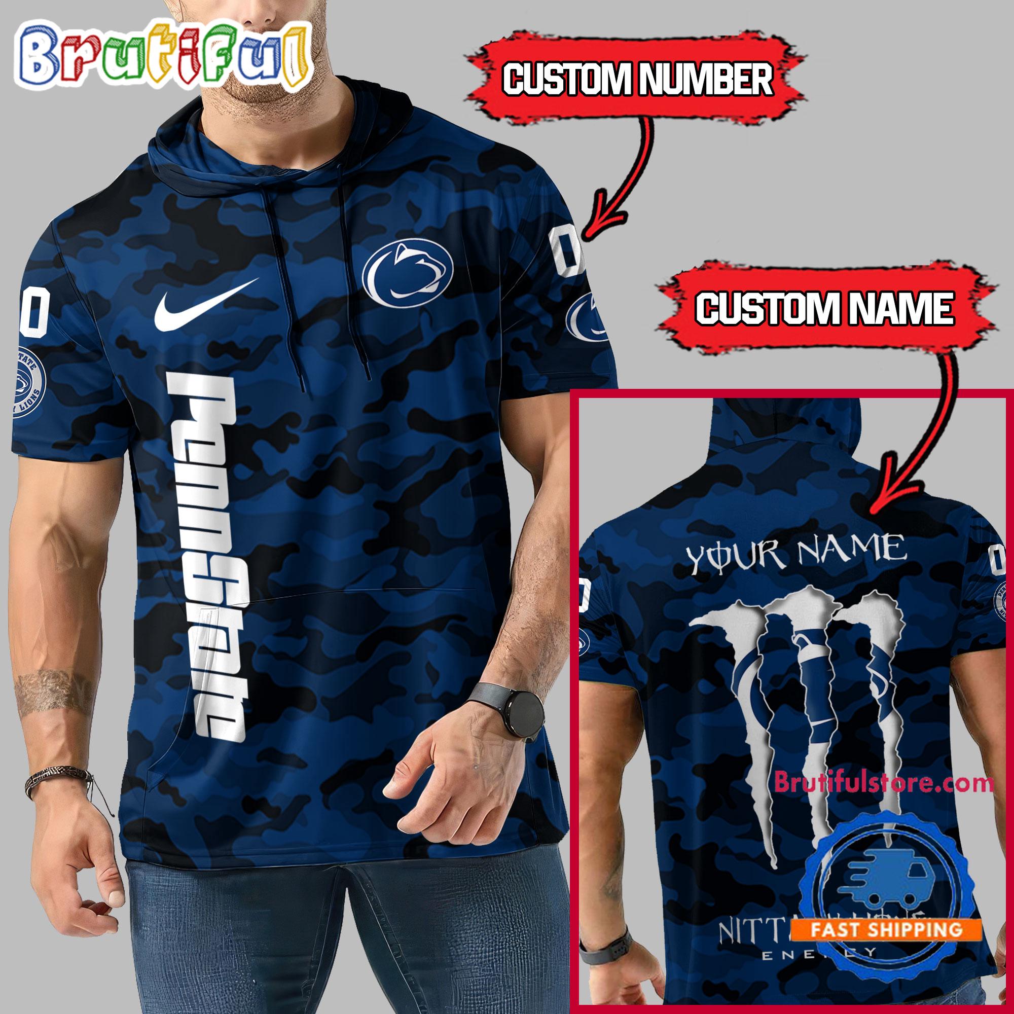 NCAA Penn State Nittany Lions Special Camo Sleeveless Hoodie Design