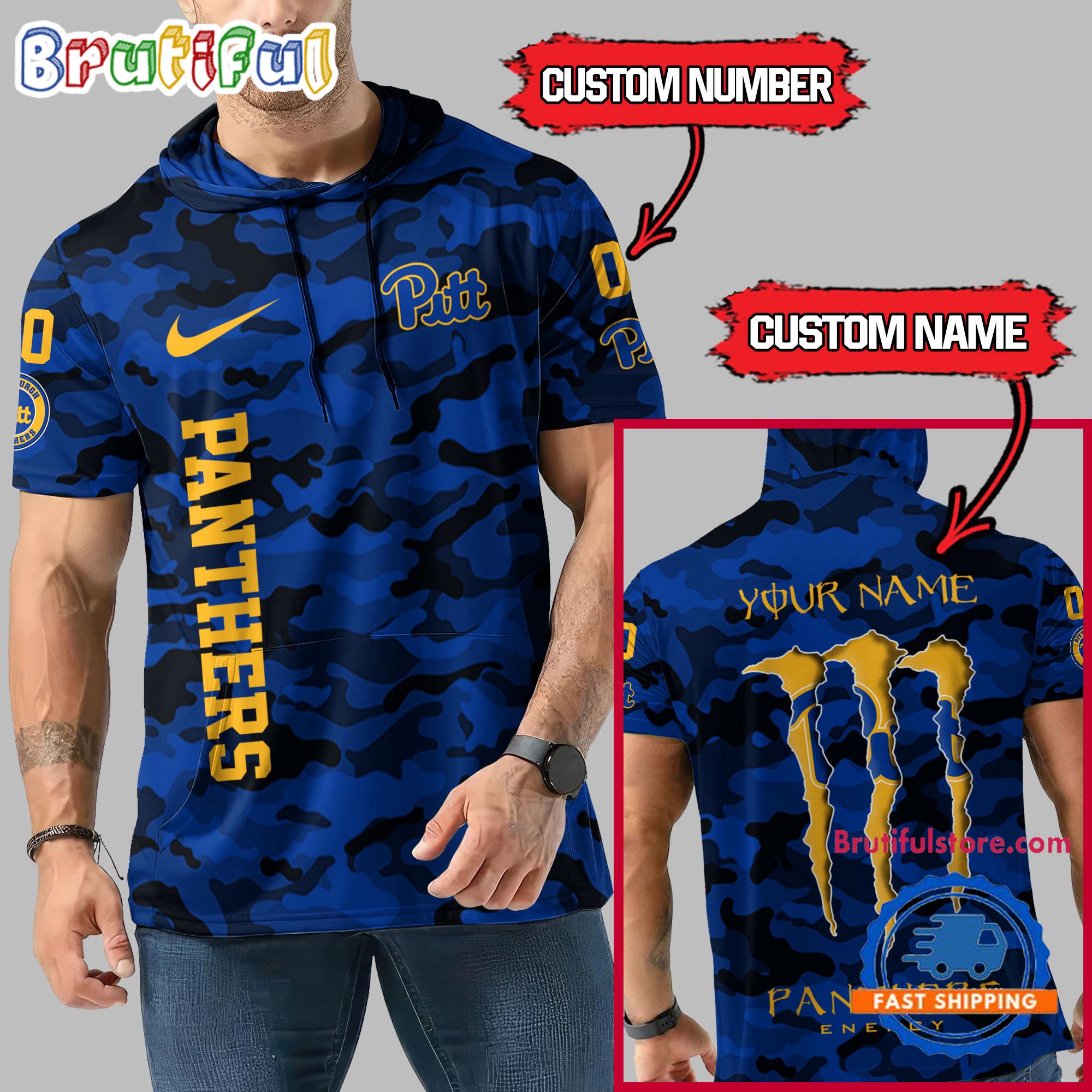 NCAA Pittsburgh Panthers Special Camo Sleeveless Hoodie Design