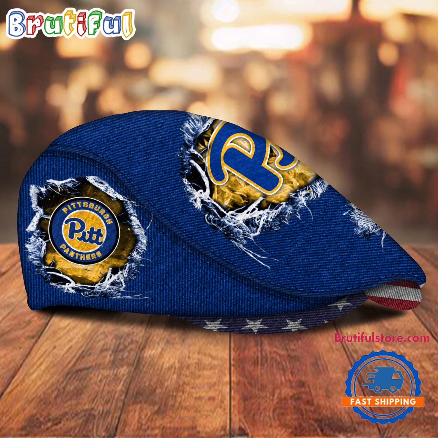 NCAA Pittsburgh Panthers Sport Team Design Jeff Cap