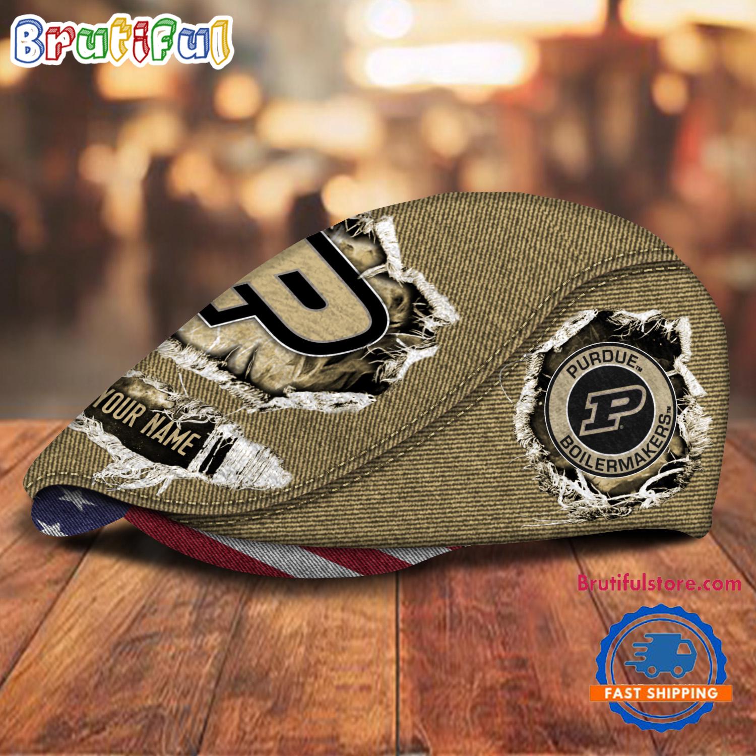 NCAA Purdue Boilermakers Sport Team Design Jeff Cap