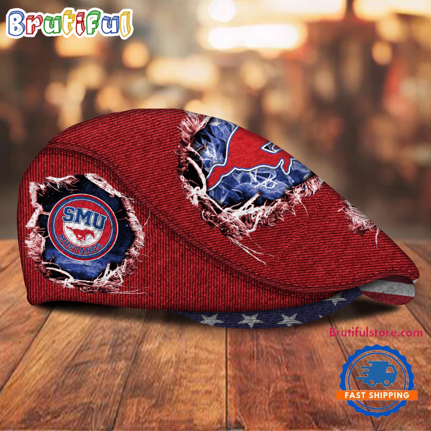 NCAA SMU Mustangs Sport Team Design Jeff Cap