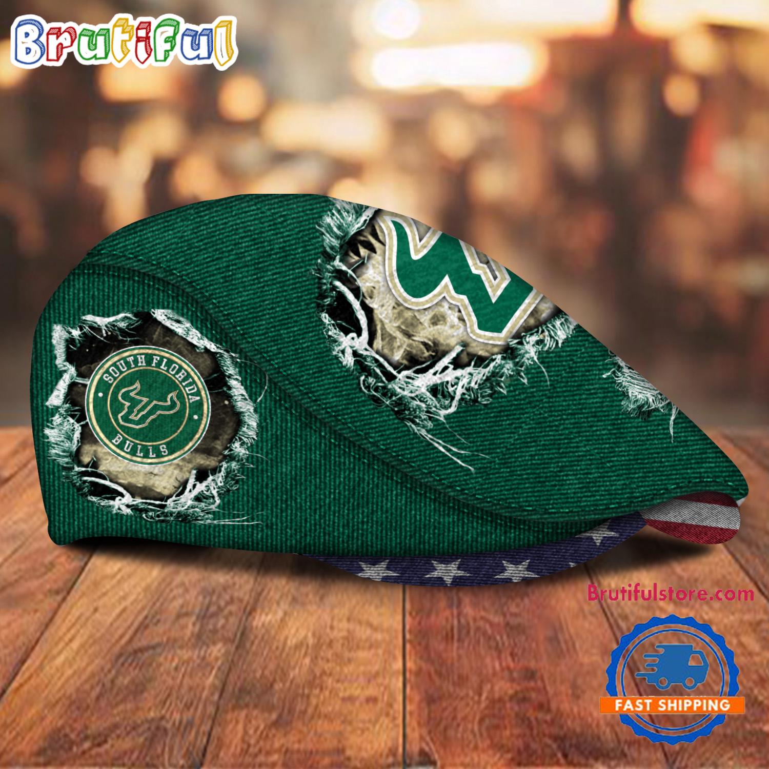 NCAA South Florida Bulls Sport Team Design Jeff Cap