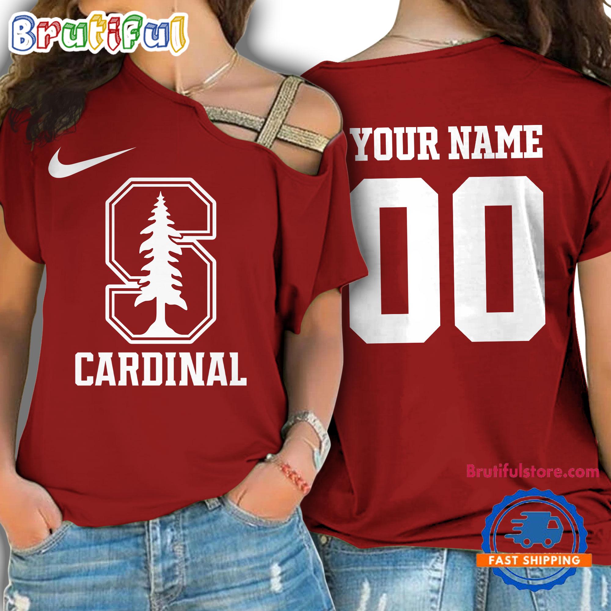 NCAA Stanford Cardinal Special Sport Team Custom Women's One Shoulder Shirt