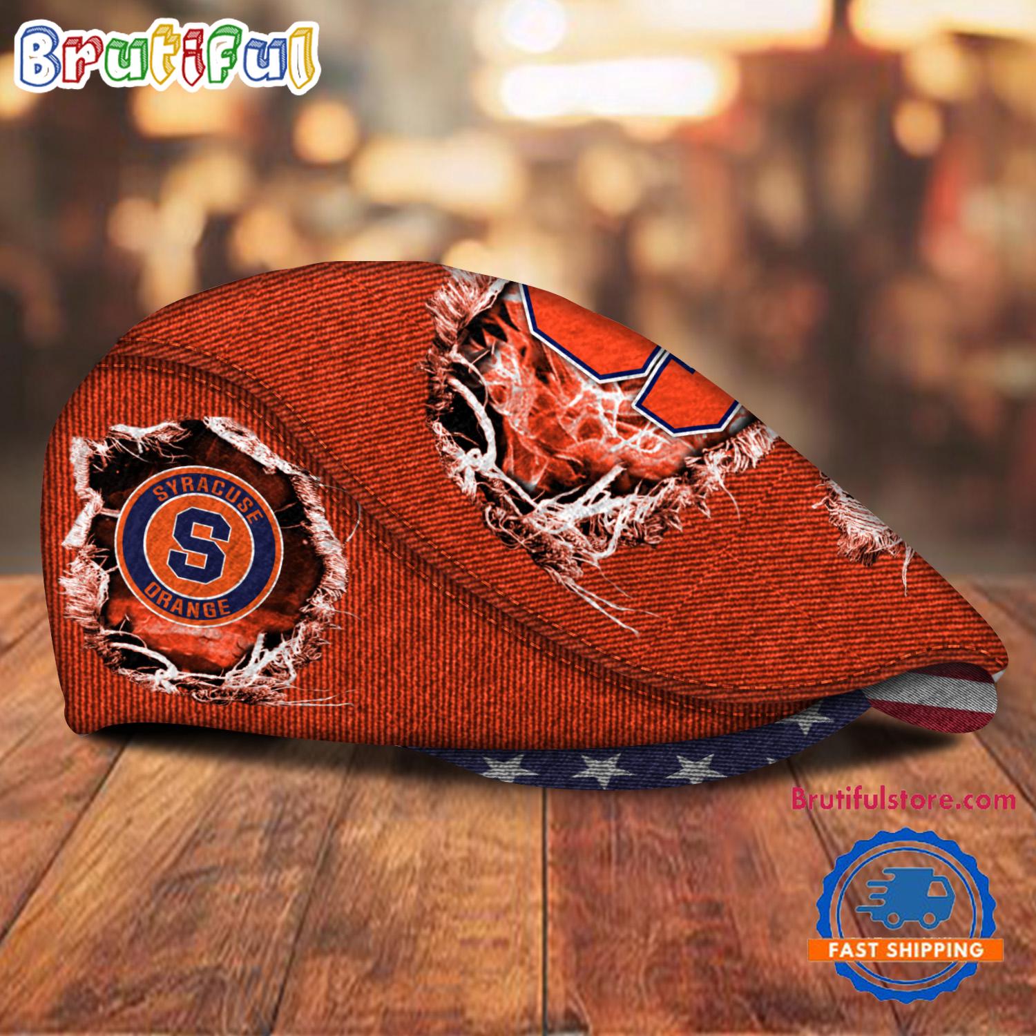 NCAA Syracuse Orange Sport Team Design Jeff Cap