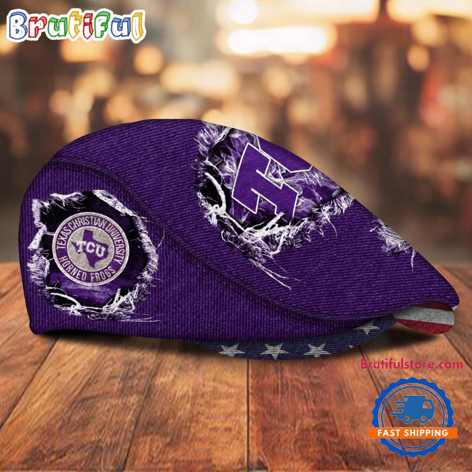 NCAA TCU Horned Frogs Sport Team Design Jeff Cap
