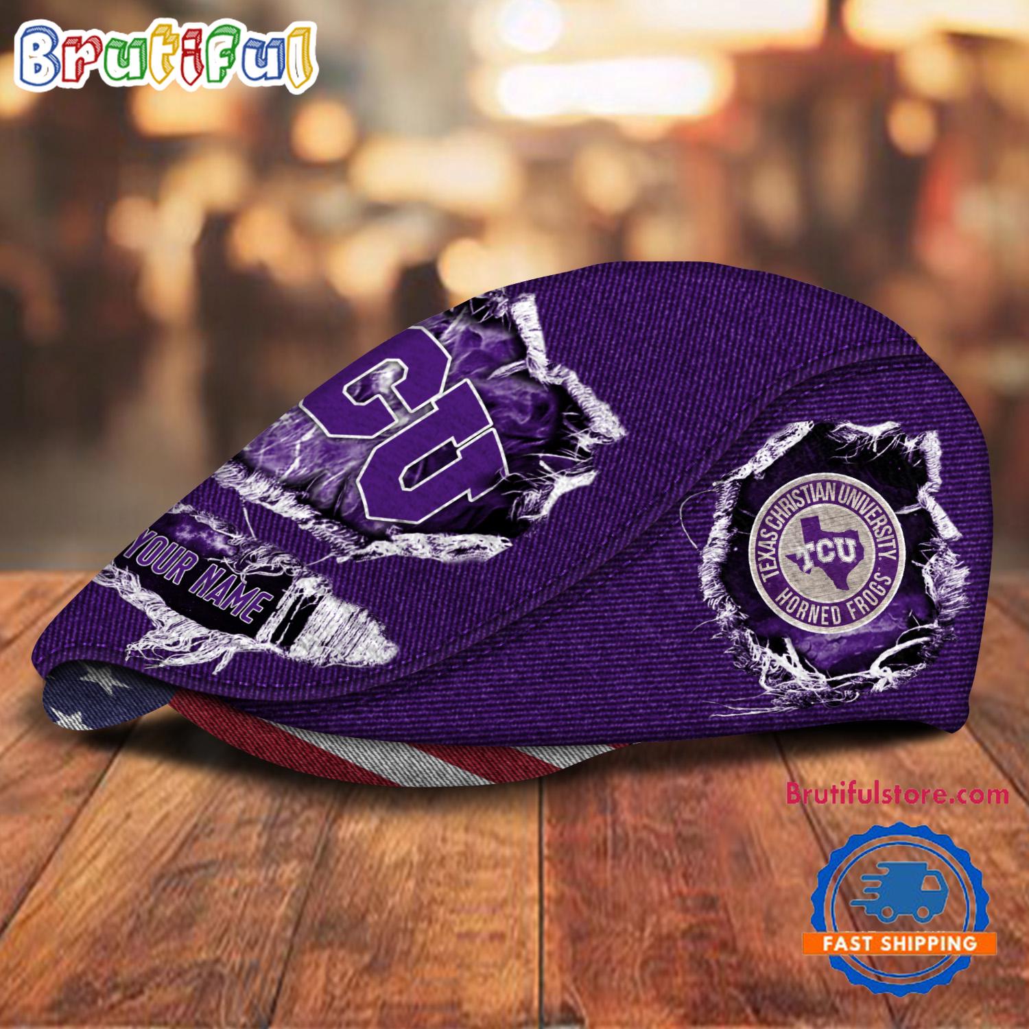 NCAA TCU Horned Frogs Sport Team Design Jeff Cap