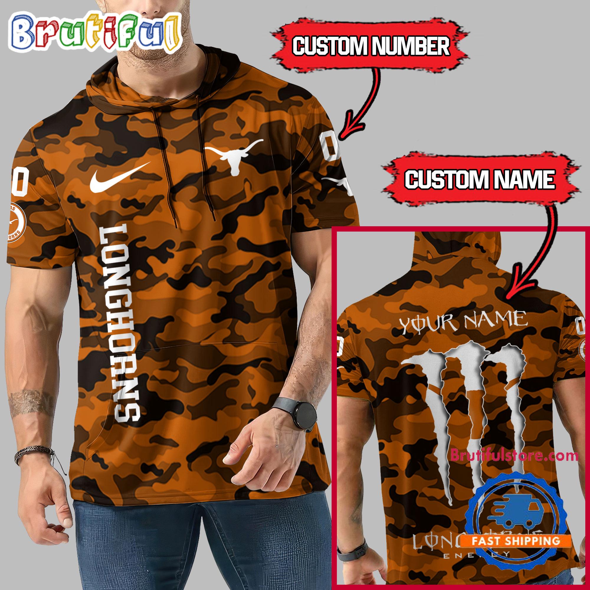 NCAA Texas Longhorns Special Camo Sleeveless Hoodie Design