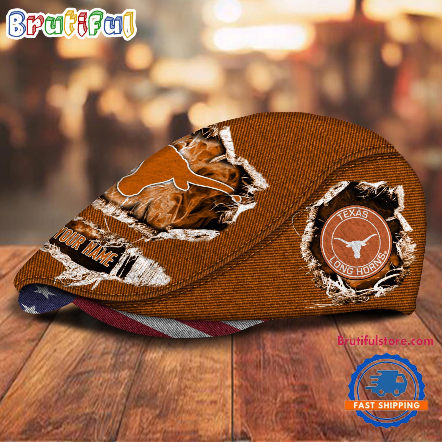 NCAA Texas Longhorns Sport Team Design Jeff Cap