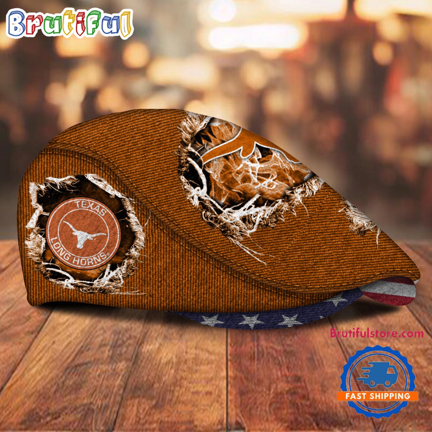 NCAA Texas Longhorns Sport Team Design Jeff Cap