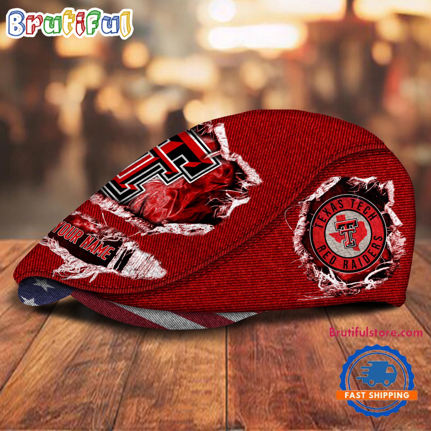 NCAA Texas Tech Red Raiders Sport Team Design Jeff Cap