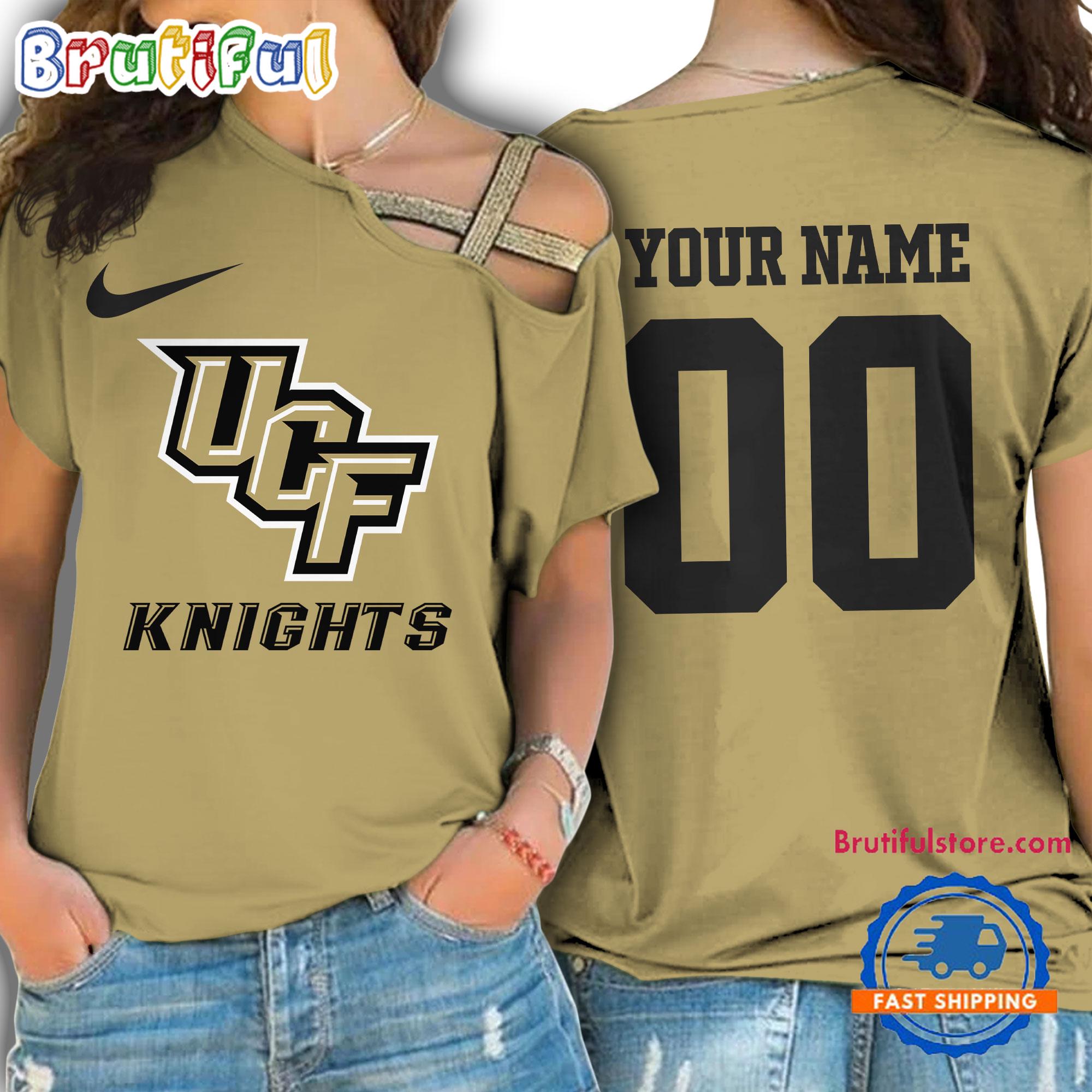 NCAA UCF Knights Special Sport Team Custom Women's One Shoulder Shirt