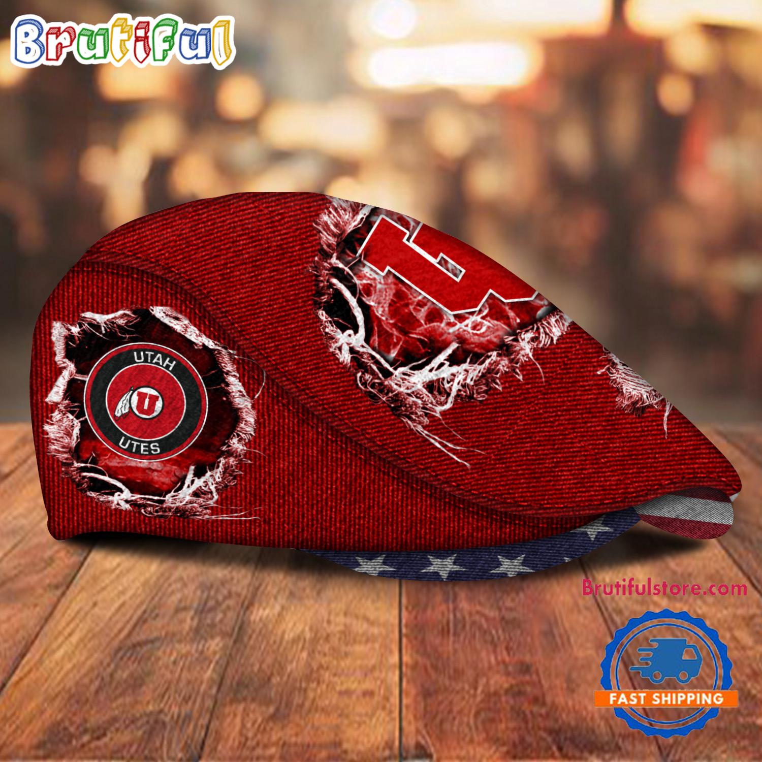 NCAA Utah Utes Sport Team Design Jeff Cap