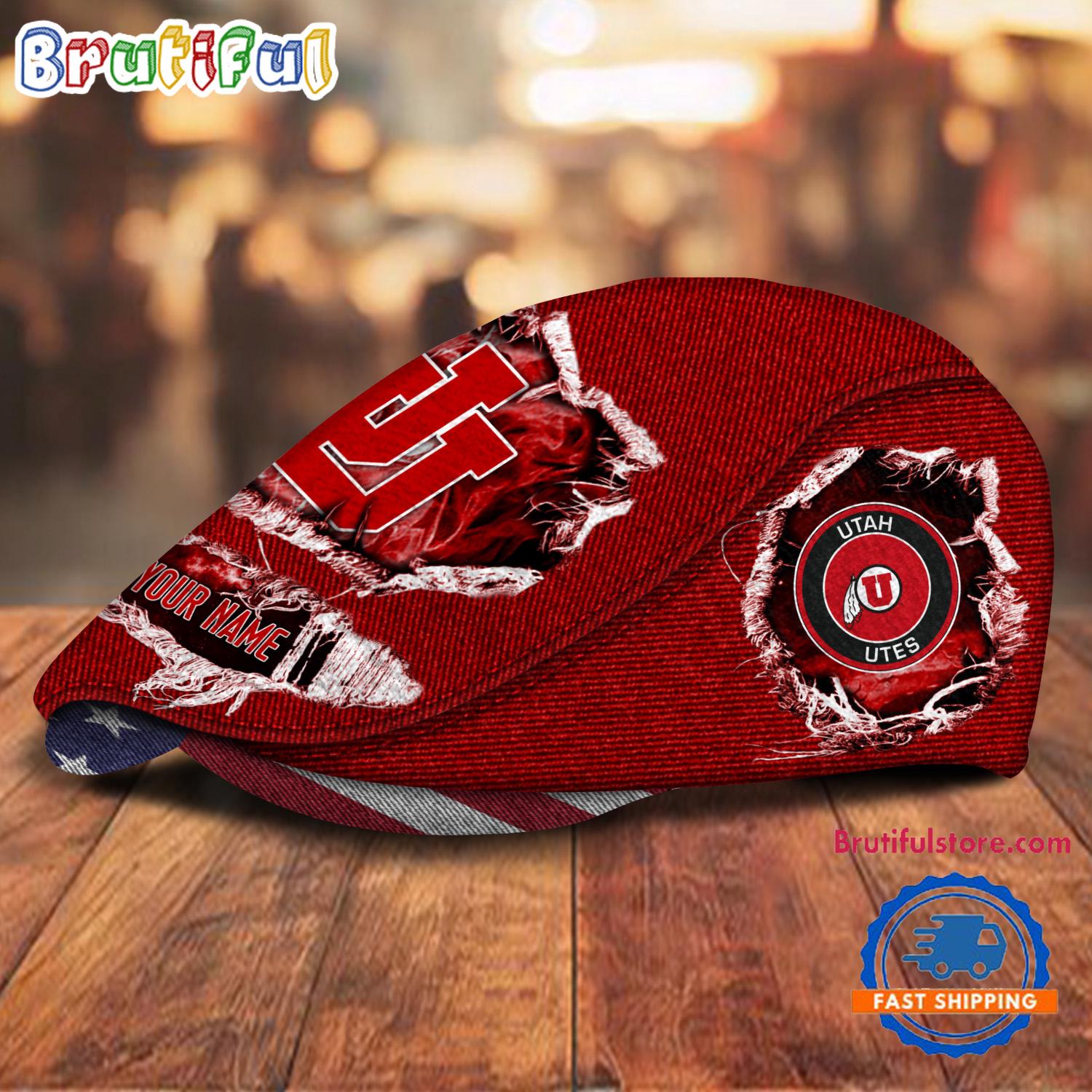 NCAA Utah Utes Sport Team Design Jeff Cap