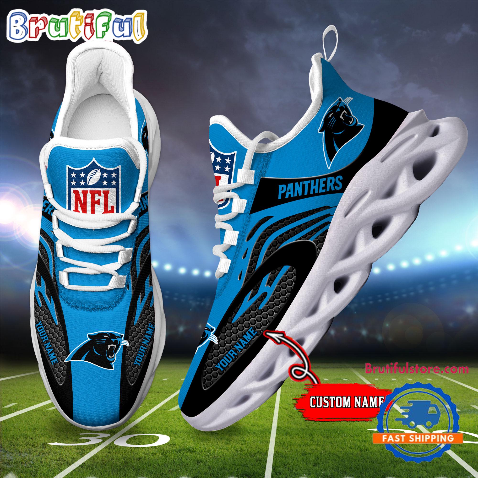 NFL Carolina Panthers Football Logo Team New Design Max Soul Shoes Sneaker