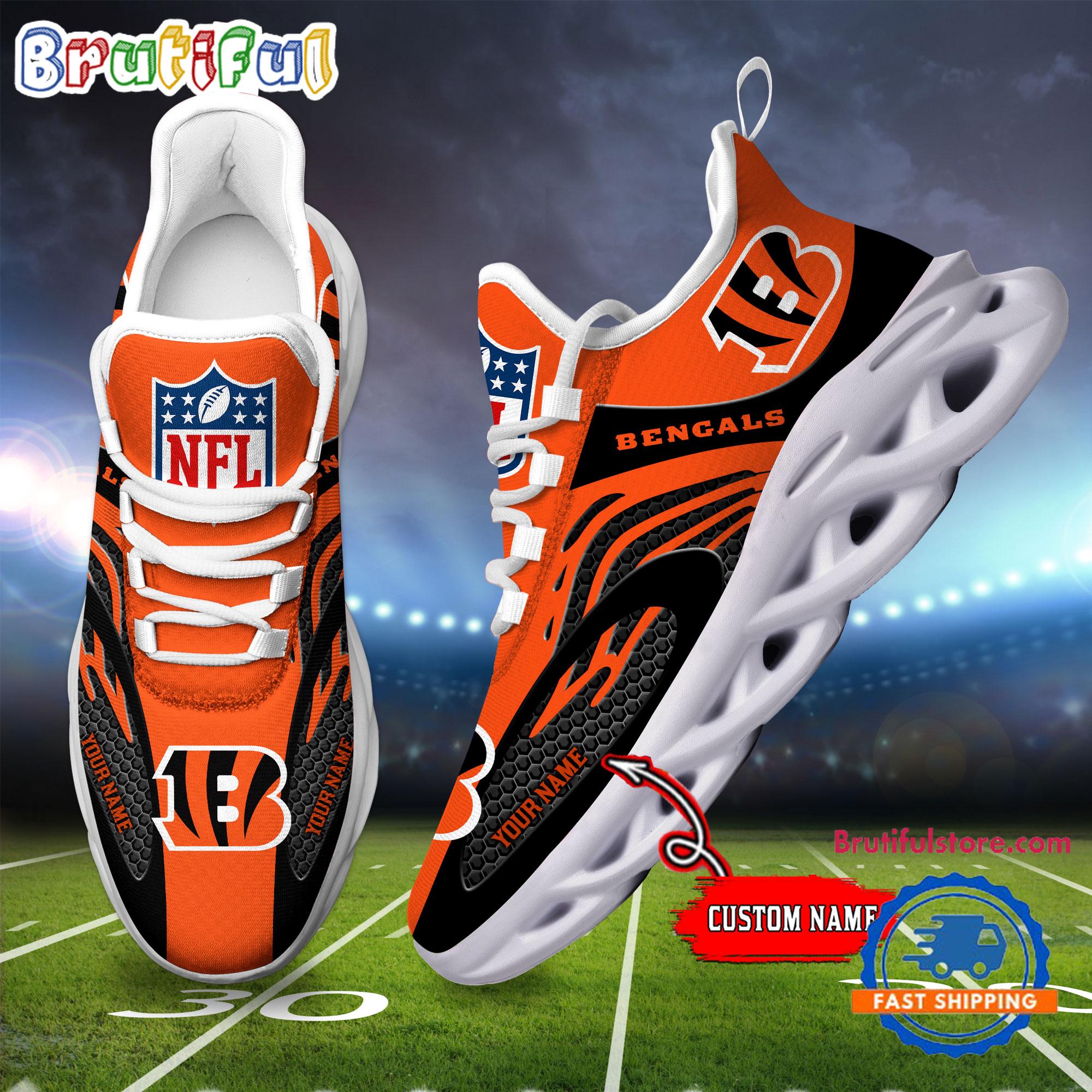 NFL Cincinnati Bengals Football Logo Team New Design Max Soul Shoes Sneaker