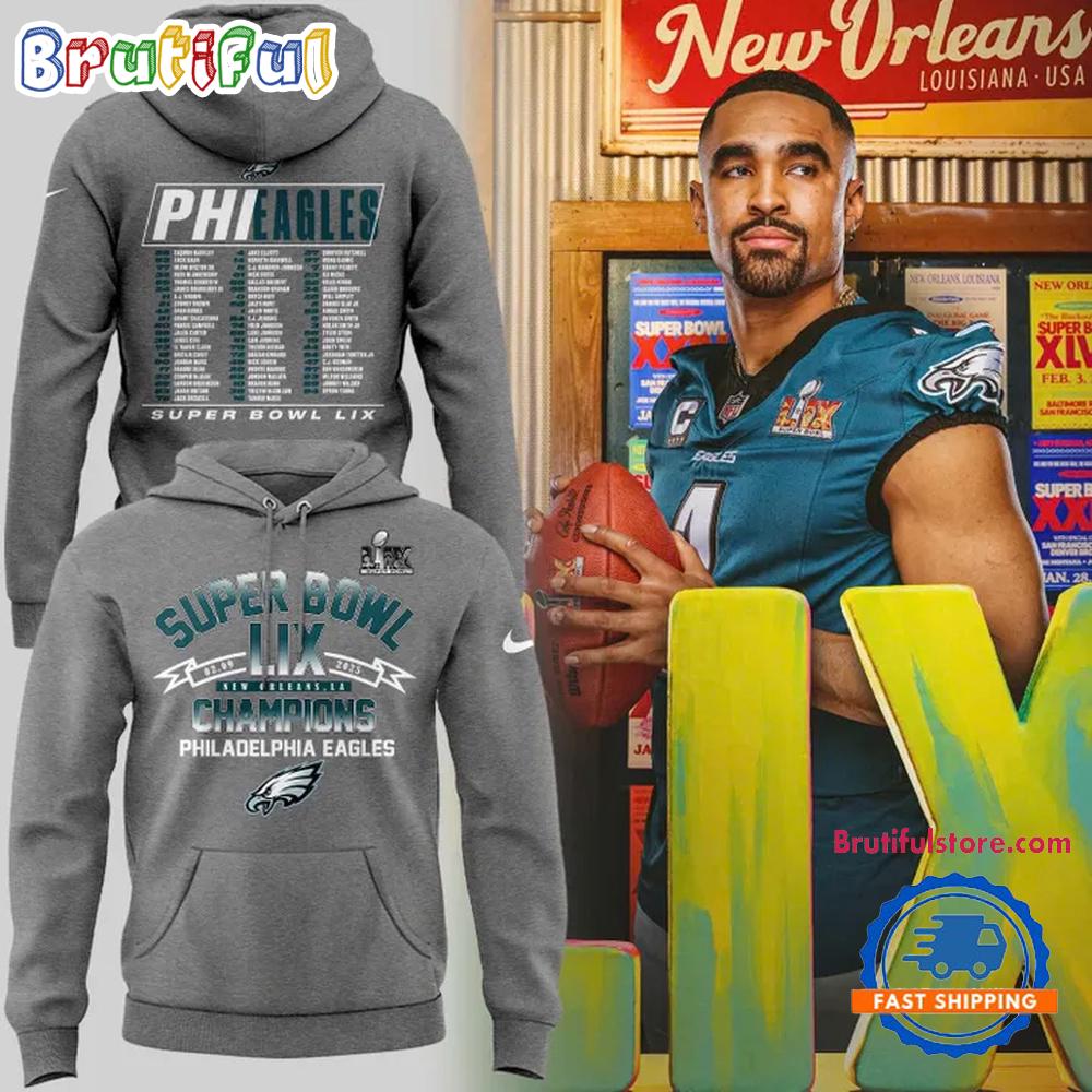 NFL Philadelphia Eagles Super Bowl LIX 2025 Champions Special Edition 3D Shirt