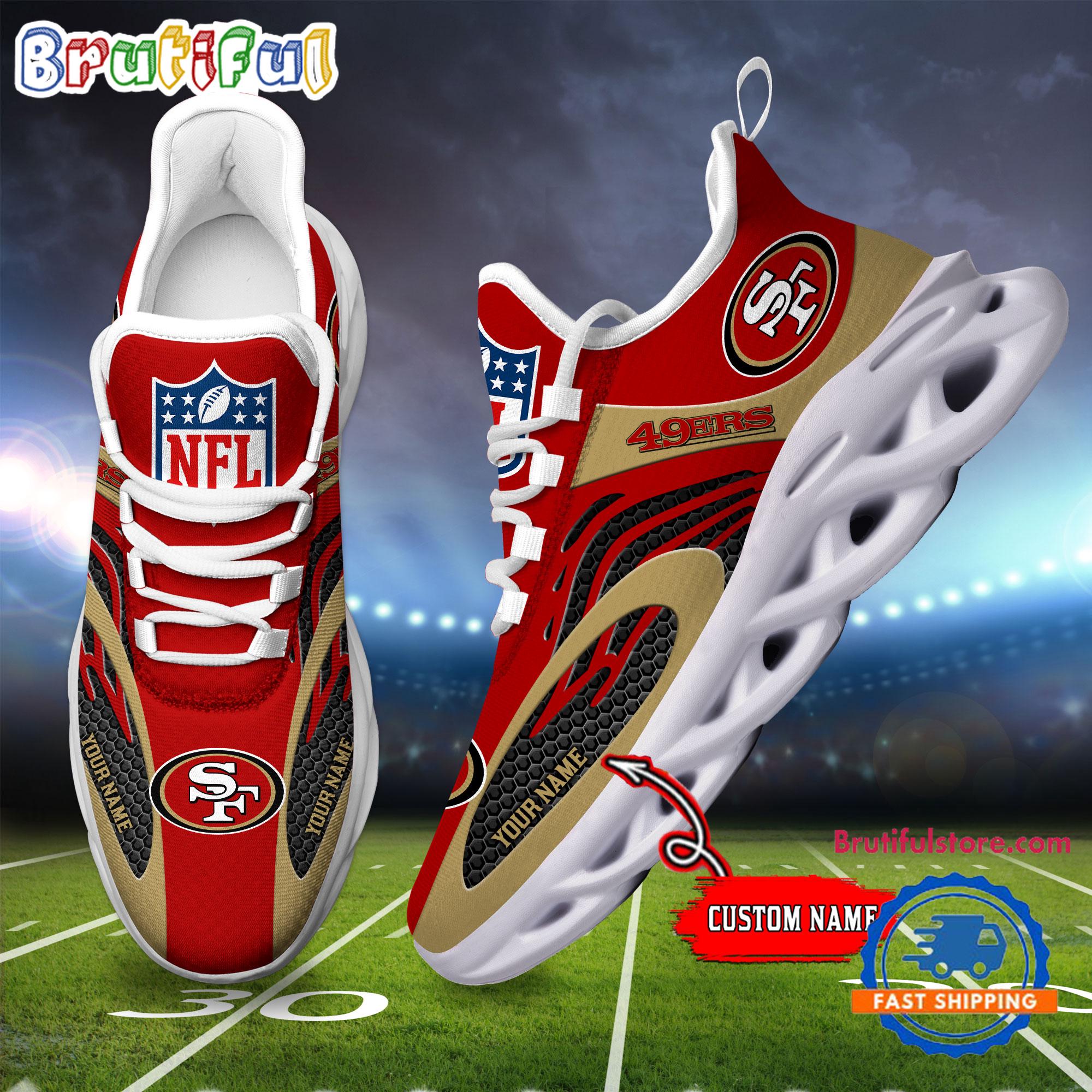 NFL San Francisco 49ers Football Logo Team New Design Max Soul Shoes Sneaker