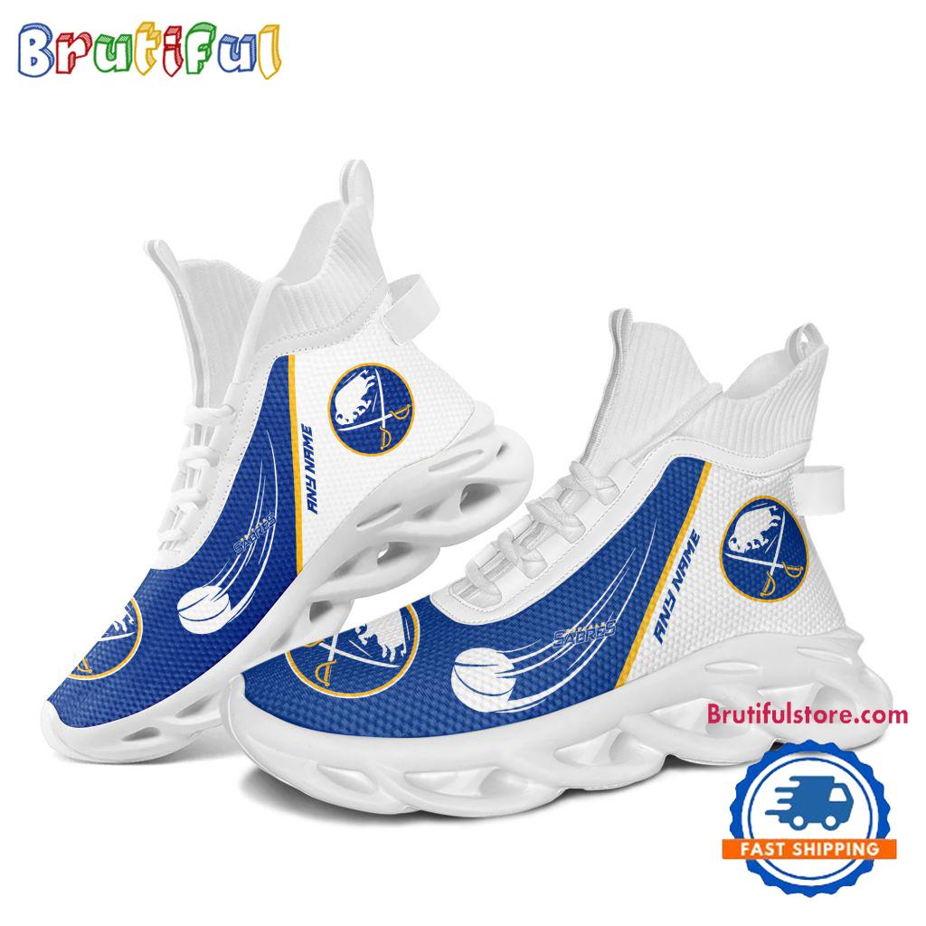 NHL Buffalo Sabres Custom Name High Top Max Soul Shoes, Hockey Team Design Shoes Sneaker