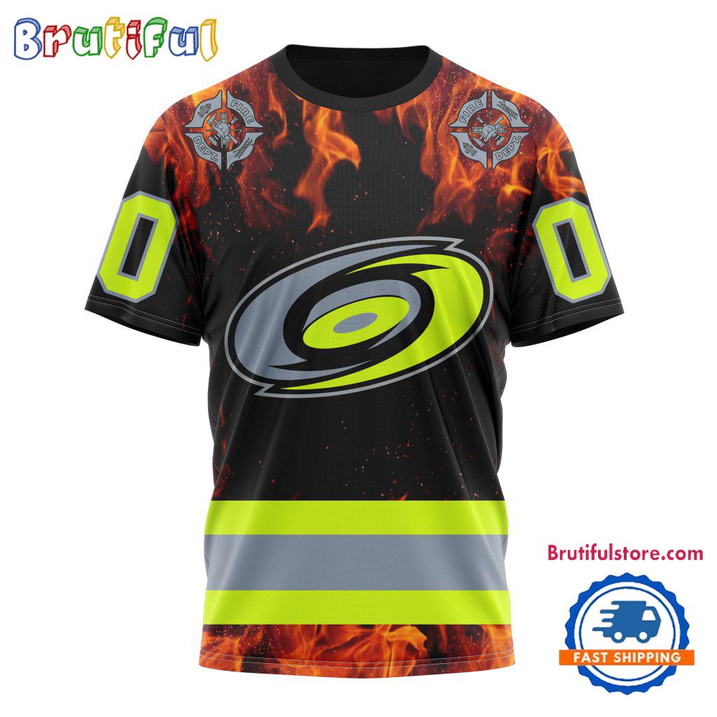 NHL Carolina Hurricanes Special Honoring Firefighters Design T Shirt, Hoodie, Sweatshirt