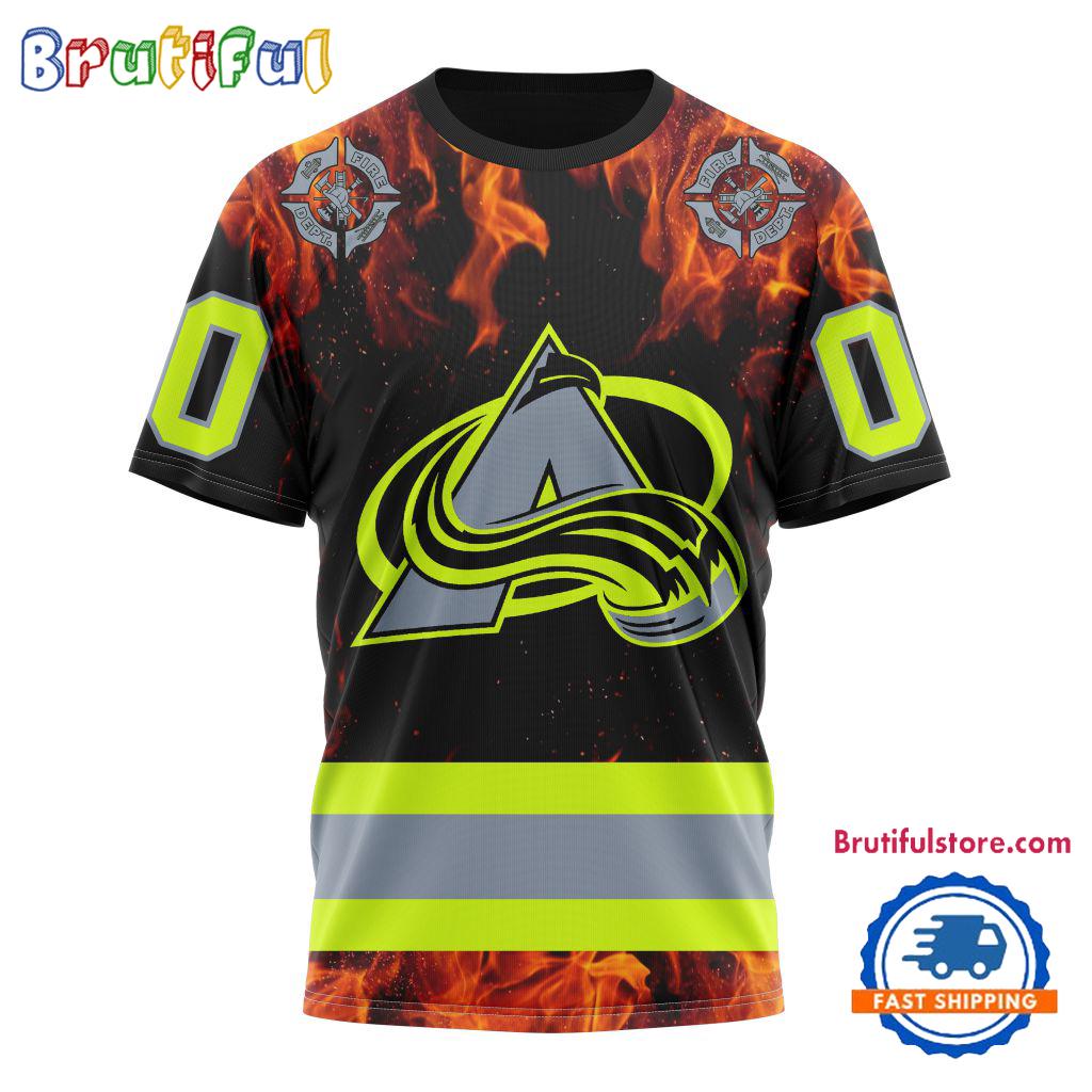 NHL Colorado Avalanche Special Honoring Firefighters Design T Shirt, Hoodie, Sweatshirt
