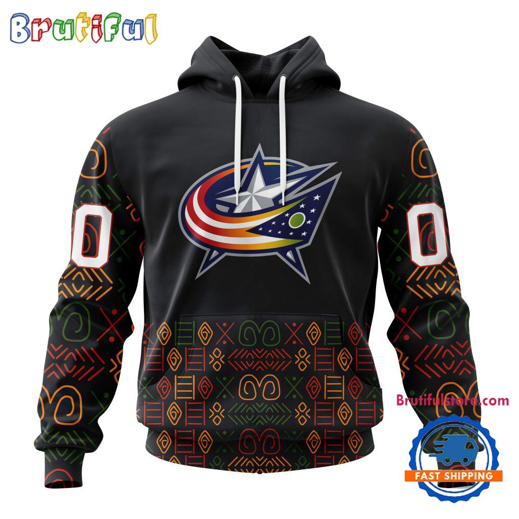 NHL Columbus Blue Jackets Special Design For Black History Month Hoodie, TShirt, Sweatshirt