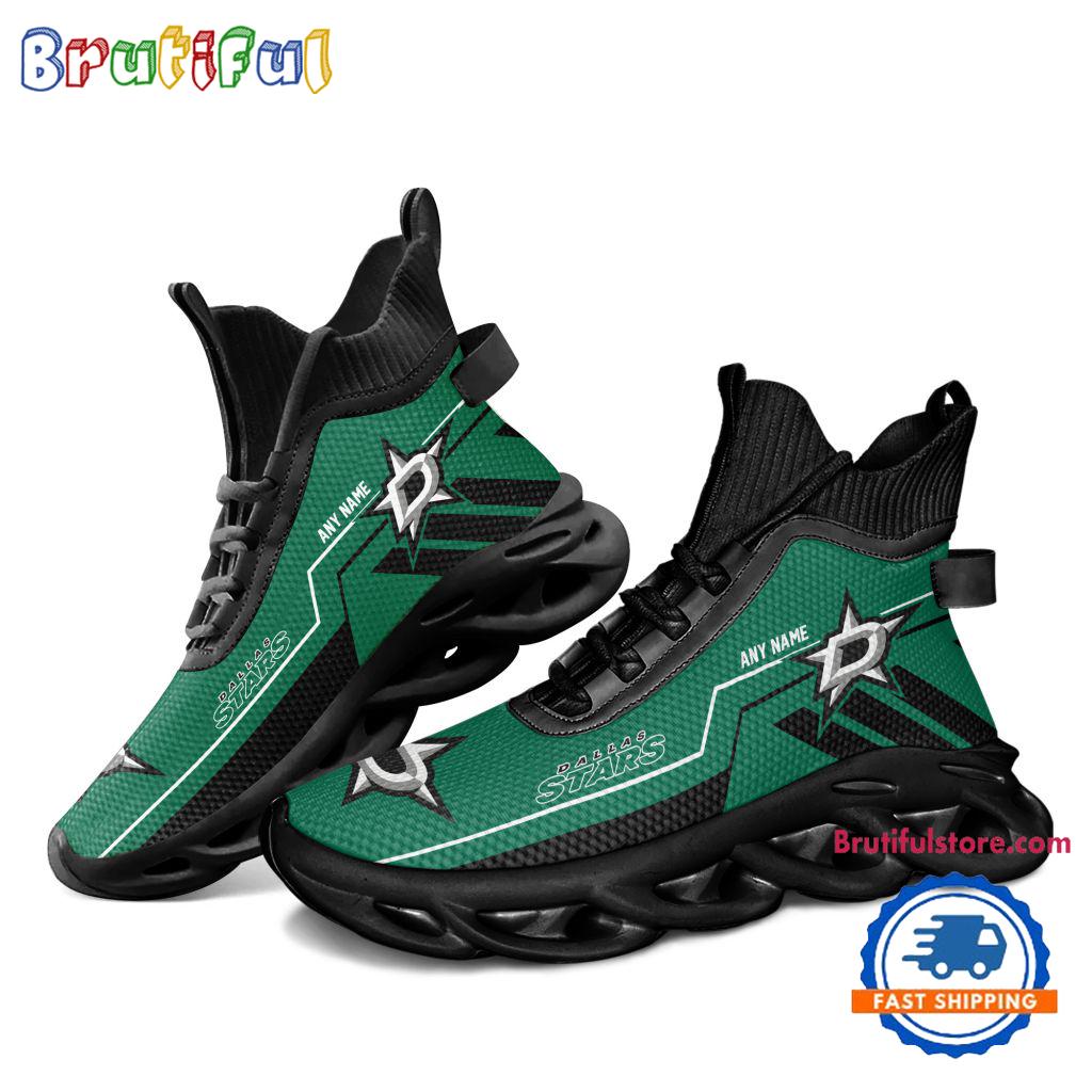 NHL Dallas Stars Personalized Name Hockey Team Design High Top Max Soul Shoes
