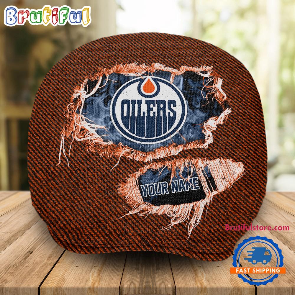 NHL Edmonton Oilers Hockey Logo Team Design Jeff Cap
