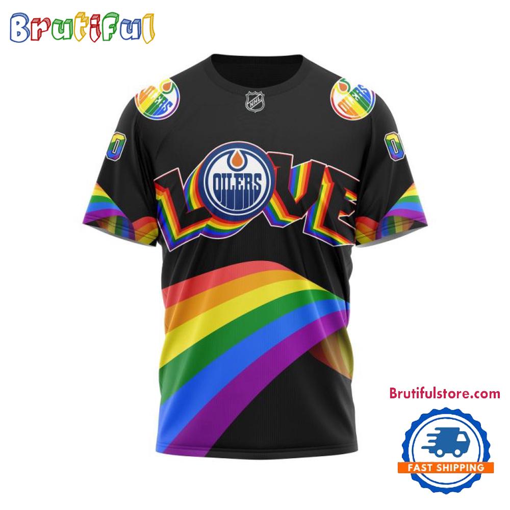 NHL Edmonton Oilers Lover LGBT Pride Month Personalized T Shirt, Hoodie, Sweatshirt