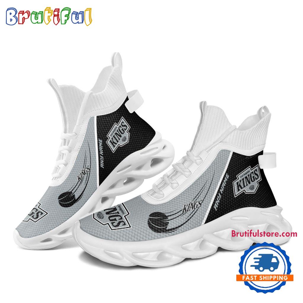 NHL Los Angeles Kings Custom Name High Top Max Soul Shoes, Hockey Team Design Shoes Sneaker