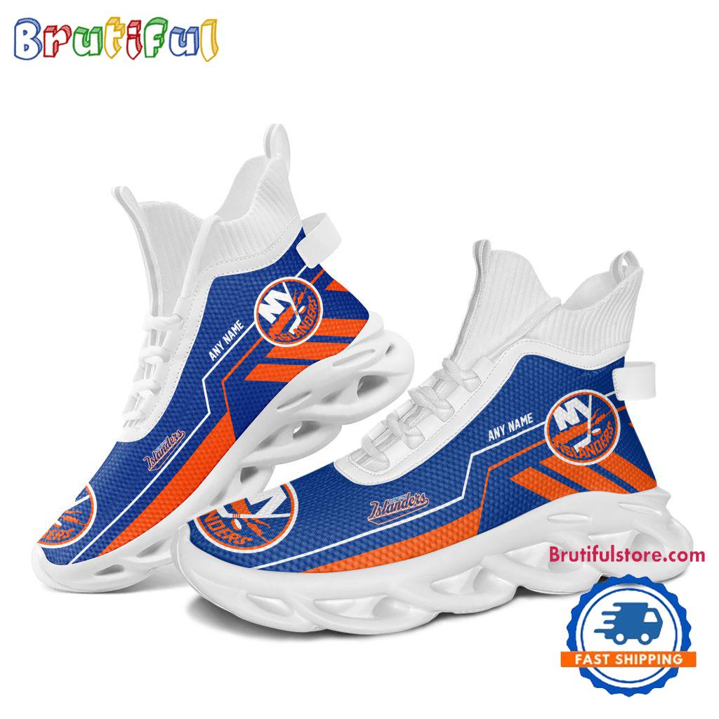 NHL New York Islanders Personalized Name Hockey Team Design High Top Max Soul Shoes