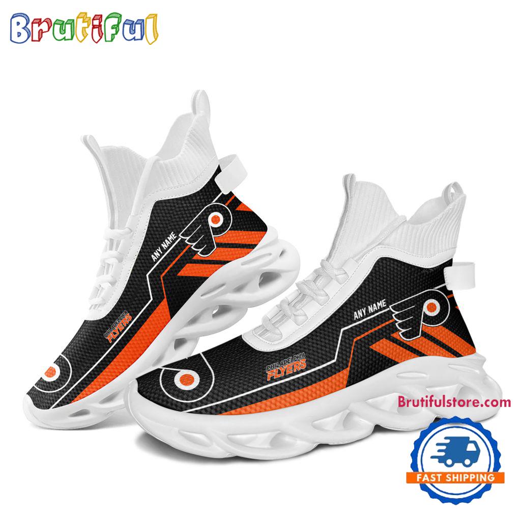NHL Philadelphia Flyers Personalized Name Hockey Team Design High Top Max Soul Shoes