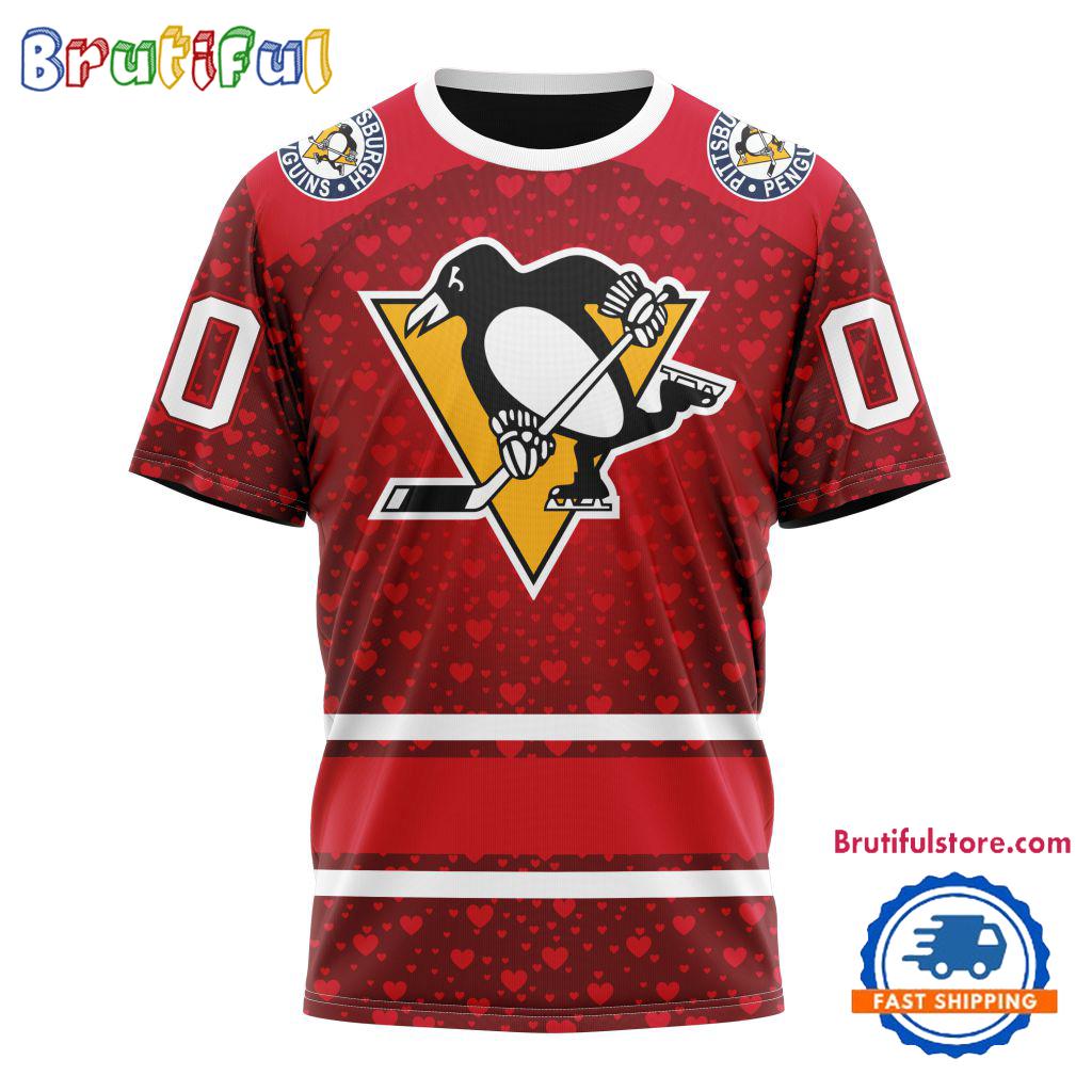 NHL Pittsburgh Penguins Hockey Team Gift For Valentines Day TShirt, Sweatshirt, Hoodie