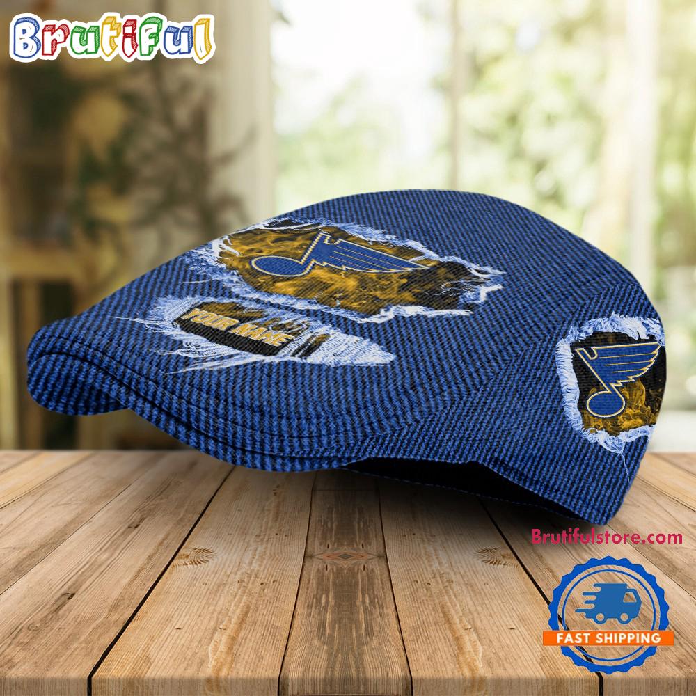 NHL St. Louis Blues Hockey Logo Team Design Jeff Cap