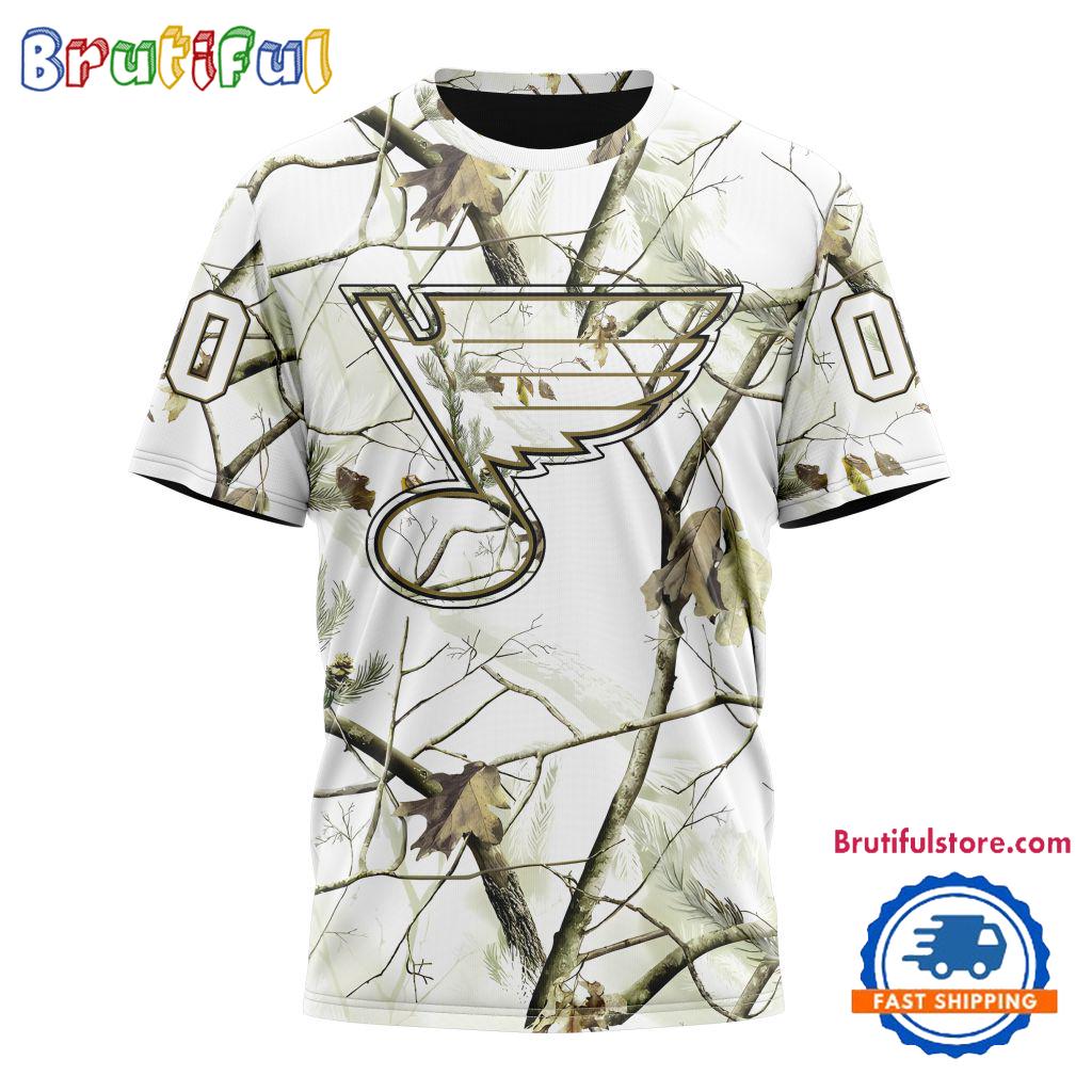 NHL St. Louis Blues Special White Winter Hunting Camo T Shirt, Hoodie, Sweatshirt