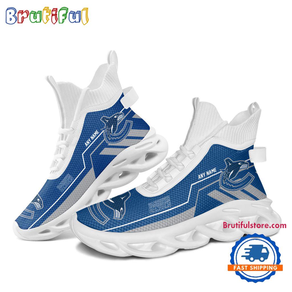 NHL Vancouver Canucks Personalized Name Hockey Team Design High Top Max Soul Shoes