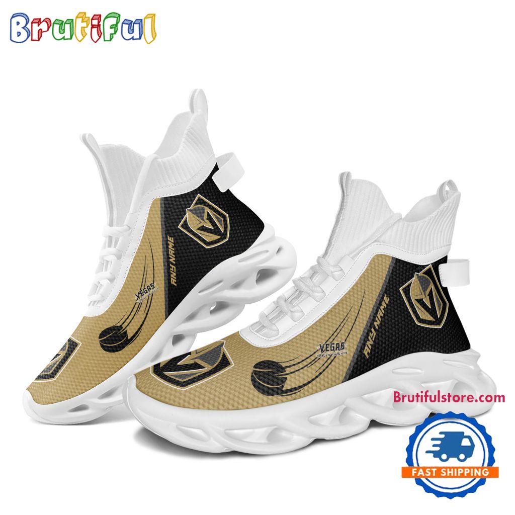 NHL Vegas Golden Knights Custom Name High Top Max Soul Shoes, Hockey Team Design Shoes Sneaker